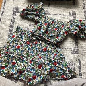 Playa Lucilia Tropical Print Cover Up Skirt Set